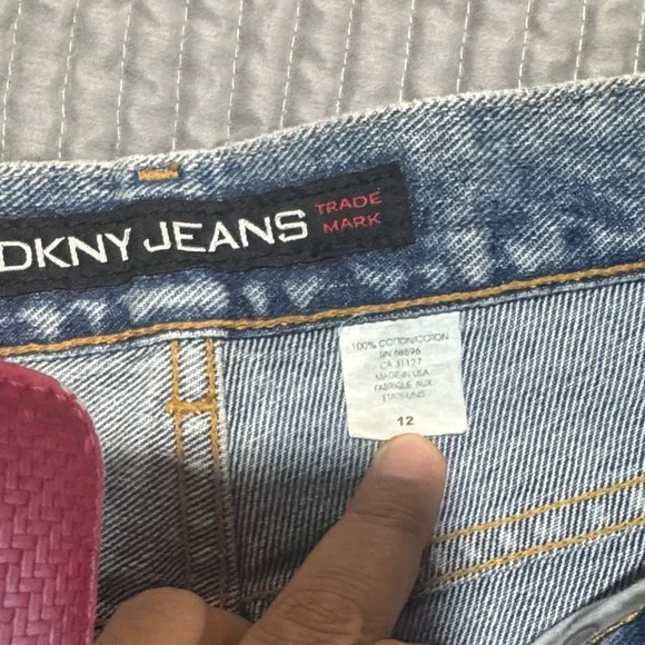 DKNY vintage .Light Blue Denim Jeans 90s - Picture 3 of 12